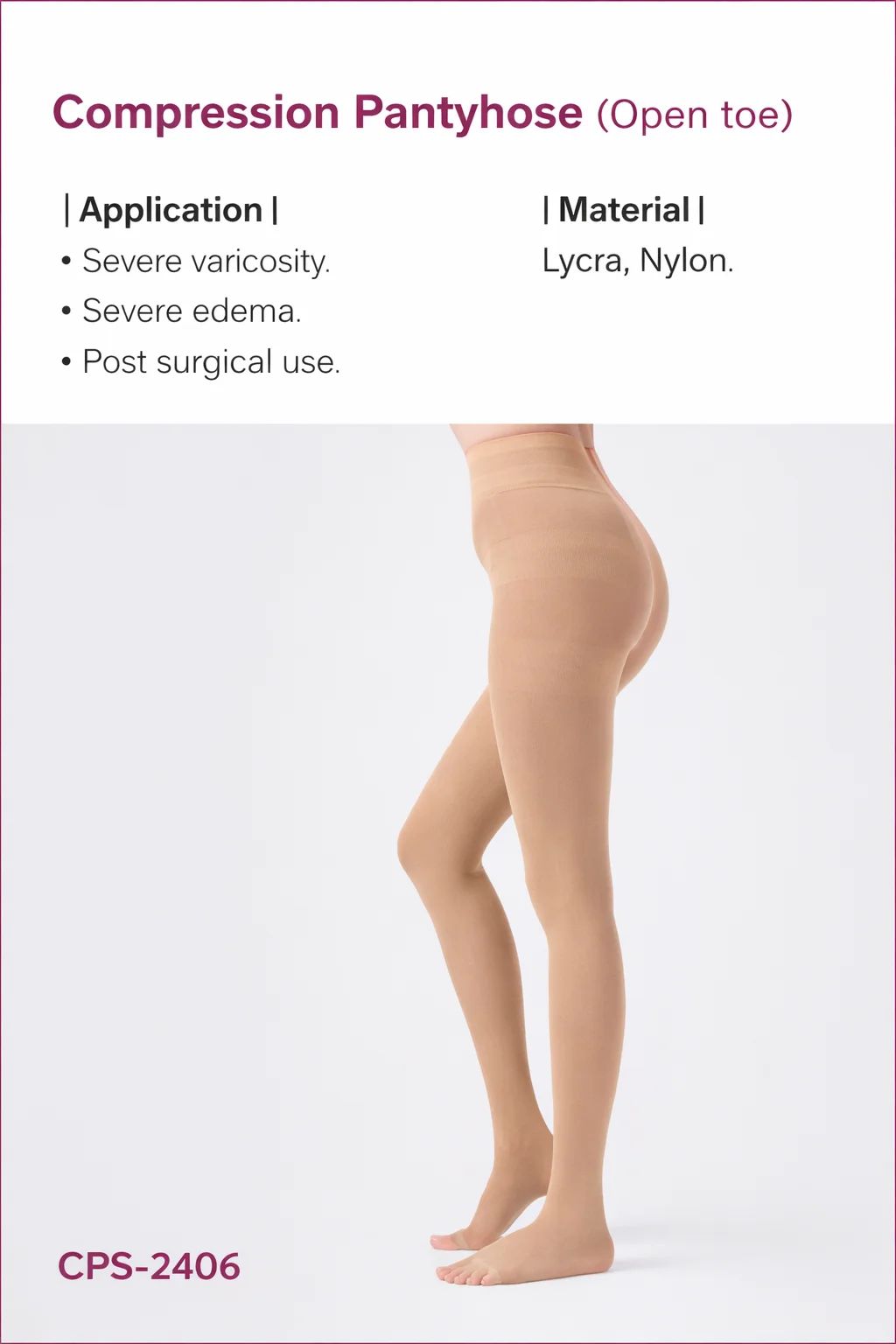 Compression Pantyhose (Open toe)