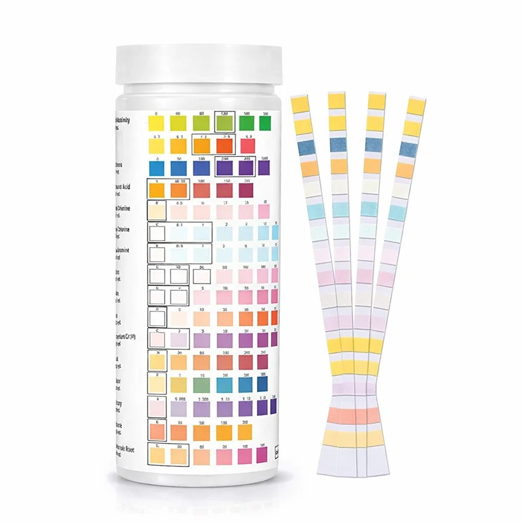 Water test strips 16 in 1, (50 STRIPS/BOTTLE) + Bacteria Test Kit (2 Pack/Box)