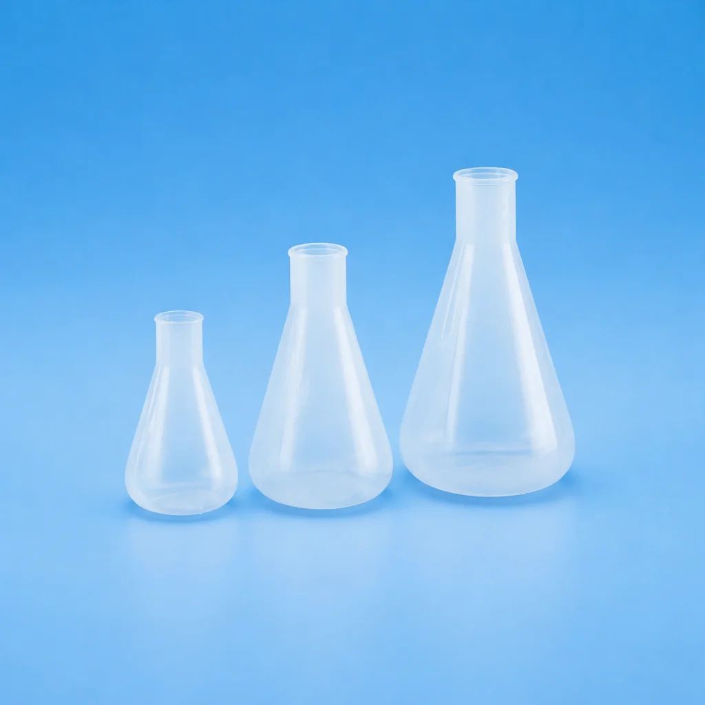 دورق مخروطي بدون غطاء، مصنوع من مادة البولي بروبيلين (PP) - Image 1