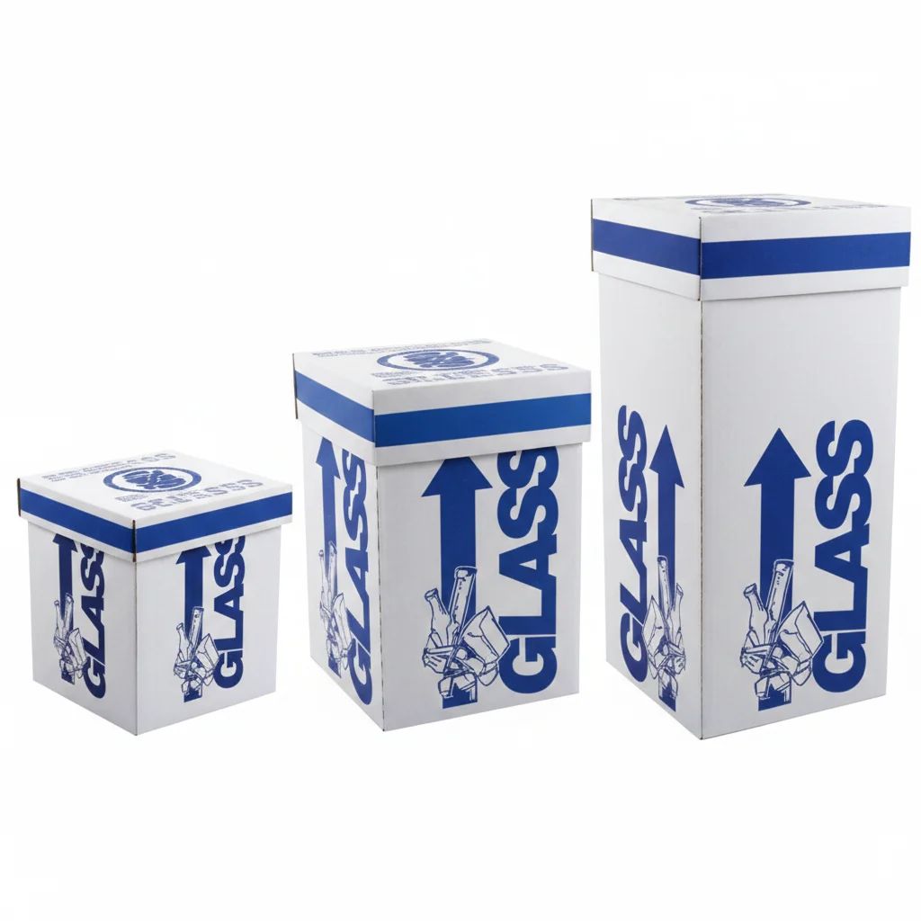 حاوية نفايات زجاجية أرضية من أزلون - Thumbnail 2