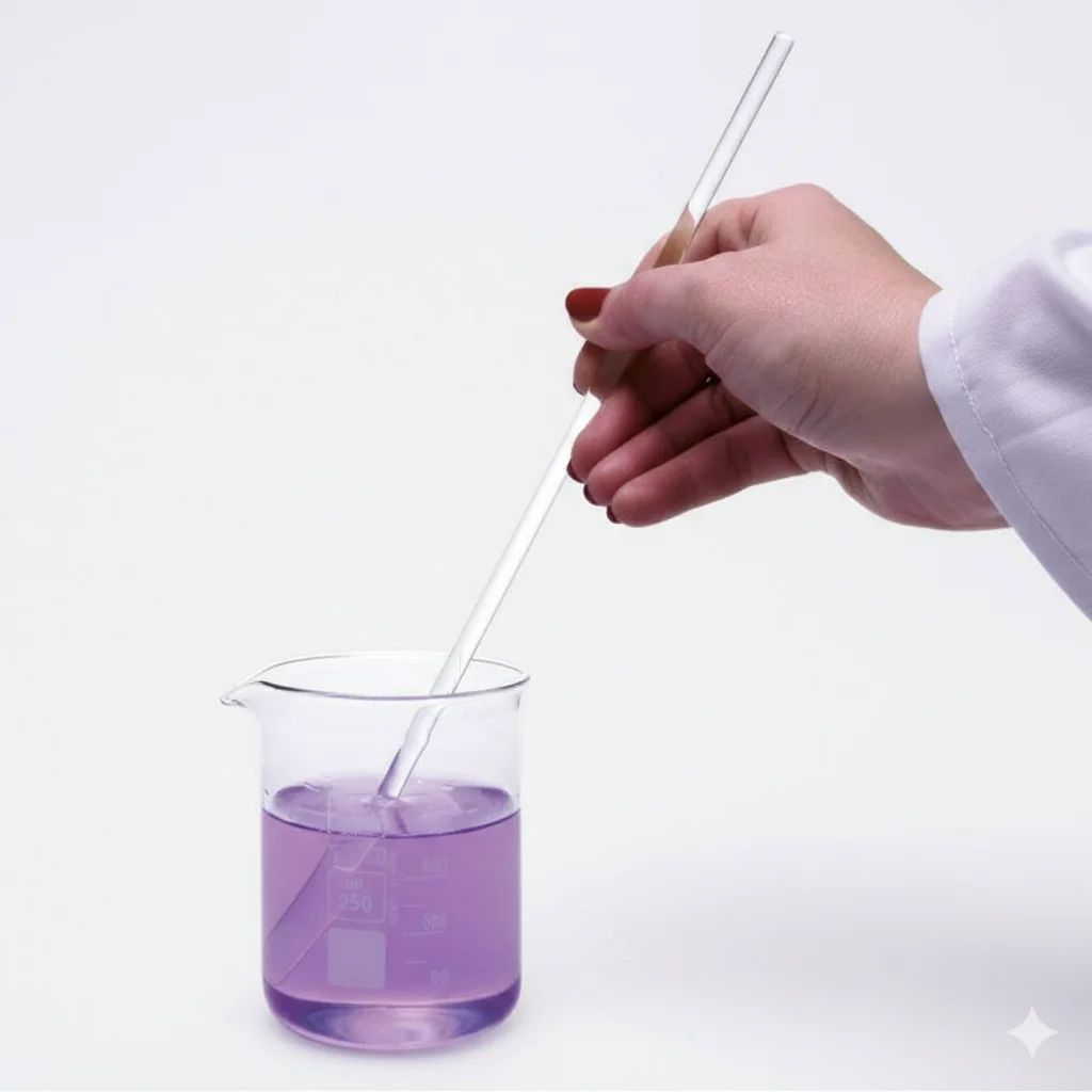 قضيب تقليب - زجاج - 200 مم - قطر 5 مم - Image 1