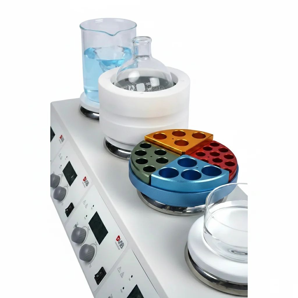  LCD 4-Channel Digital Magnetic Hotplate Stirrer  - Thumbnail 2