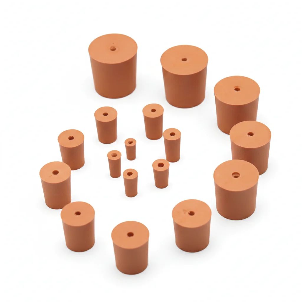 سدادة مطاطية من سلسلة Fisherbrand™ BS 2775 بفتحة واحدة - Image 1