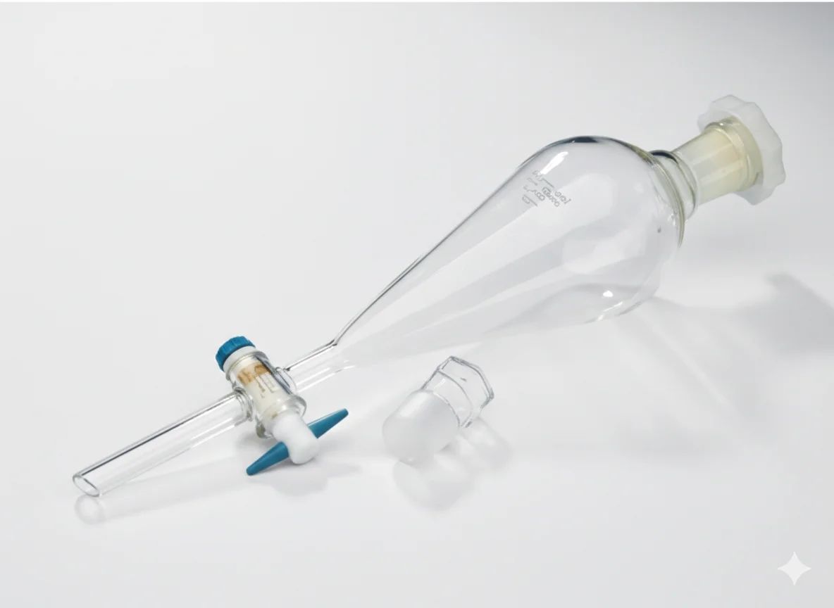 Fisherbrand™ Glass Conical Separating Funnel with PTFE Stopcock - Image 1