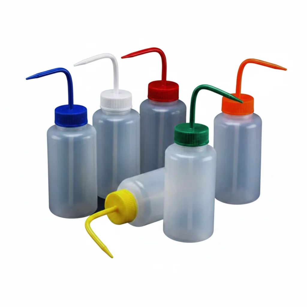 زجاجة غسيل أزلون ذات عنق عريض من البولي إيثيلين منخفض الكثافة سعة 500 مل - Image 1