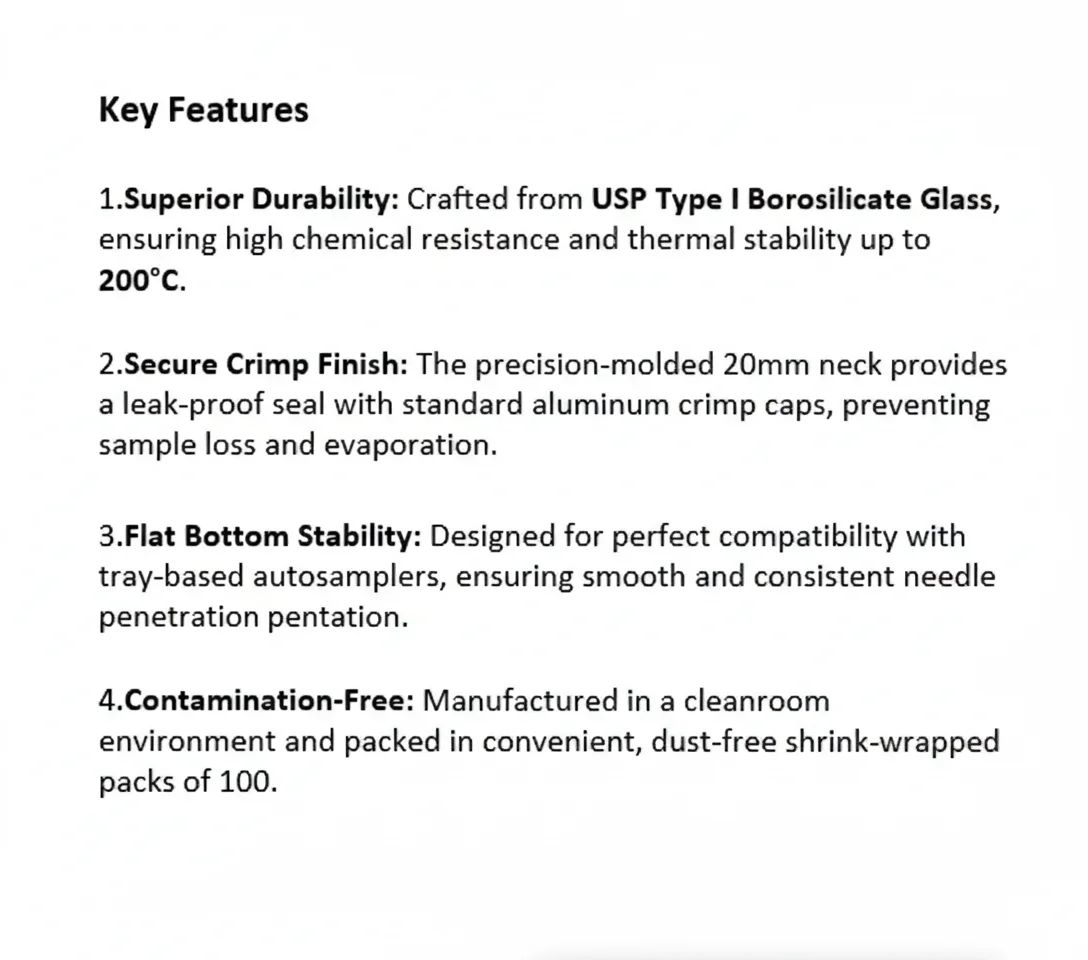 20ml sampler vial, crimp top, clear Pack of 100 - Thumbnail 2