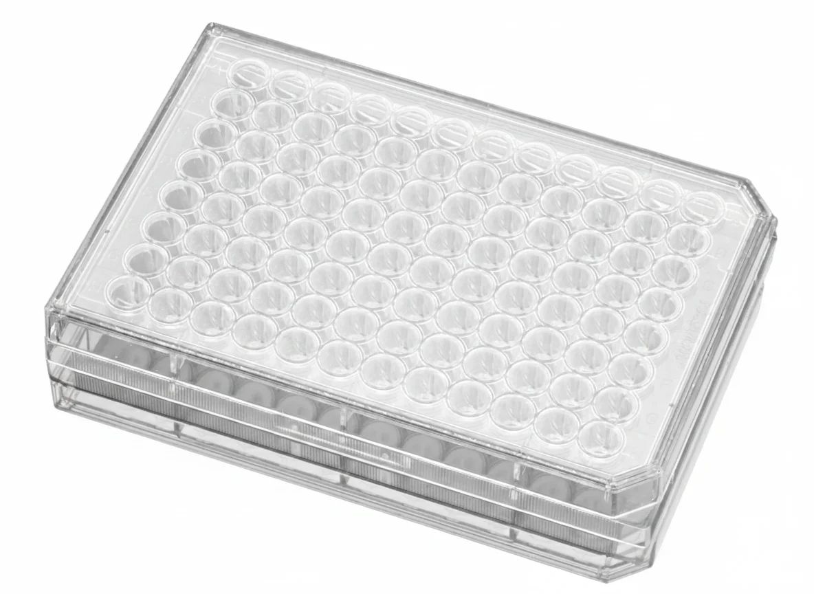 Falcon 96 Well U Bottomed With Lid Tissue Culture Plate ind. wrapped - Image 1