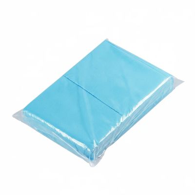 Woven Bed Sheet, 100x200cm, Light Blue, 30gms