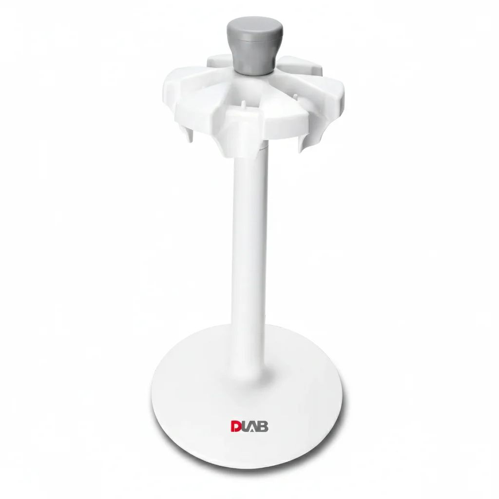 Round Pipette Stand,hold up to 6 pipettes,compatible with the Dragon pipette series - MicroPette Plus pipettes - Image 1