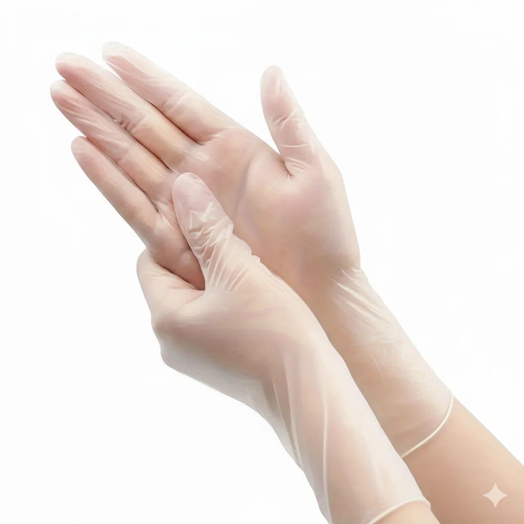 Powder Free Disposable Vinyl Gloves Pack of 100