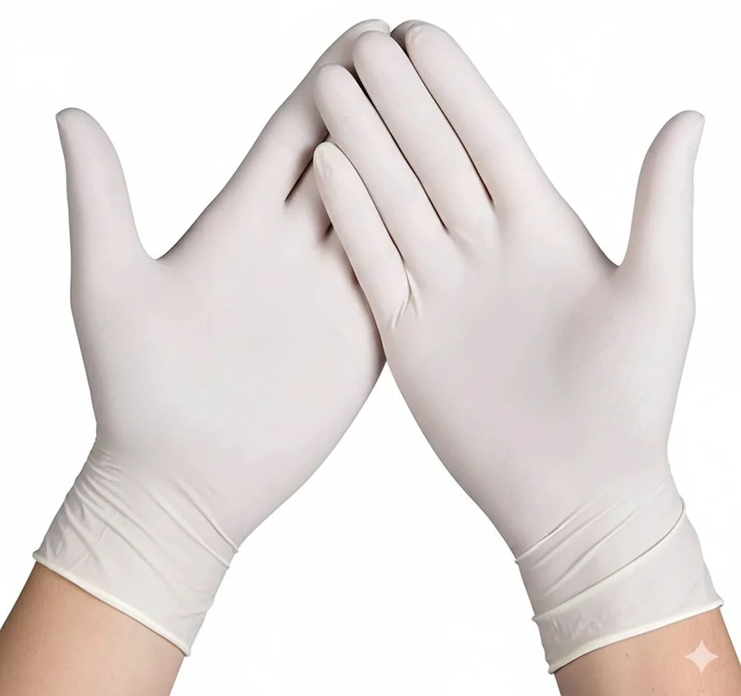 Powder Free Latex Gloves, Pack of 100