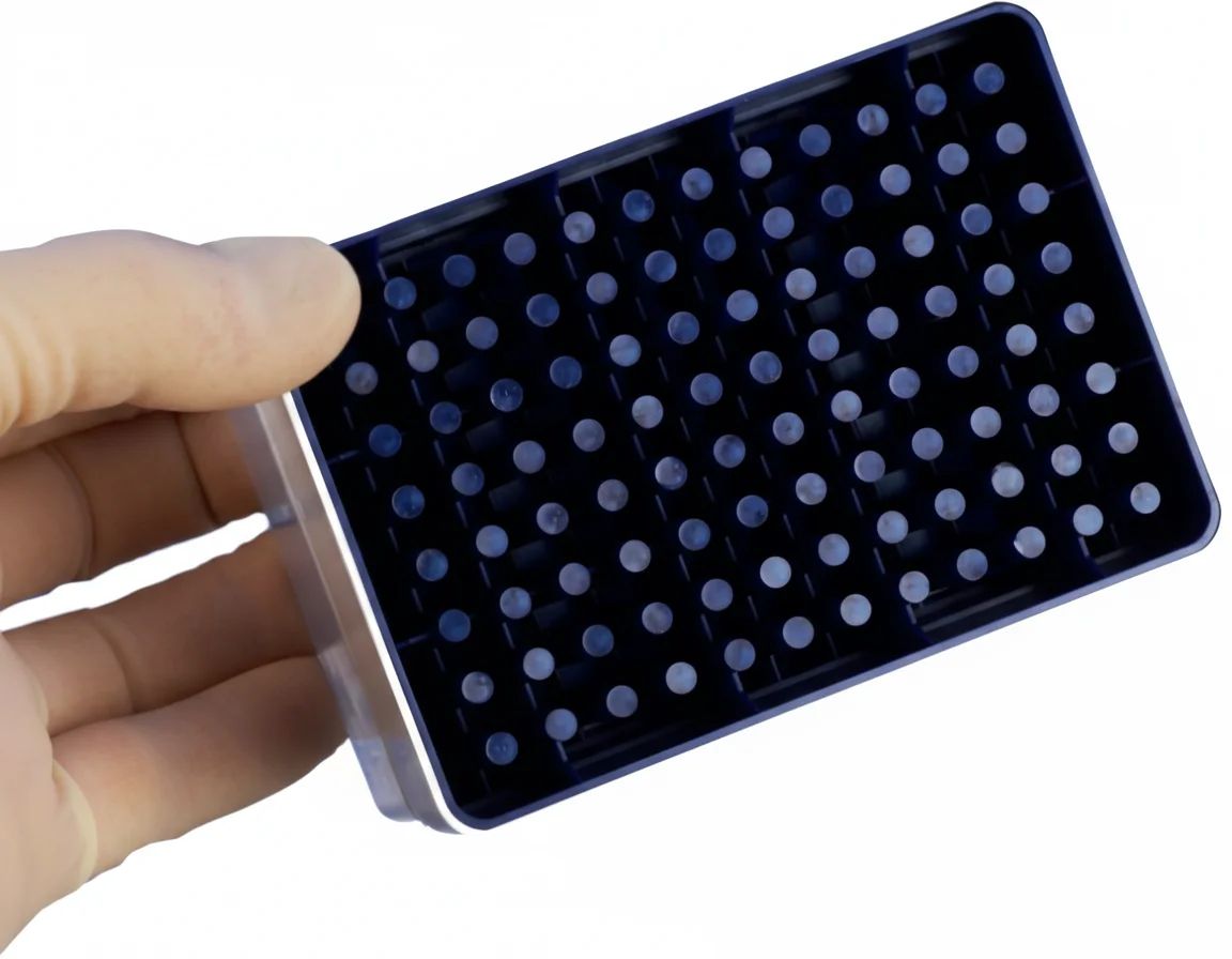 SLS Select Pipette Tips 1000uL Long Reach Sterile, Hinged lid, Pack of 768