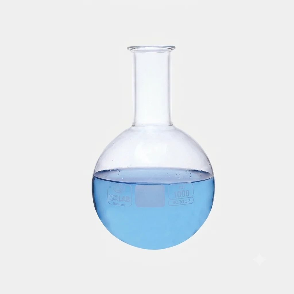 دورق القاع المستدير الزجاجي 500 ml
