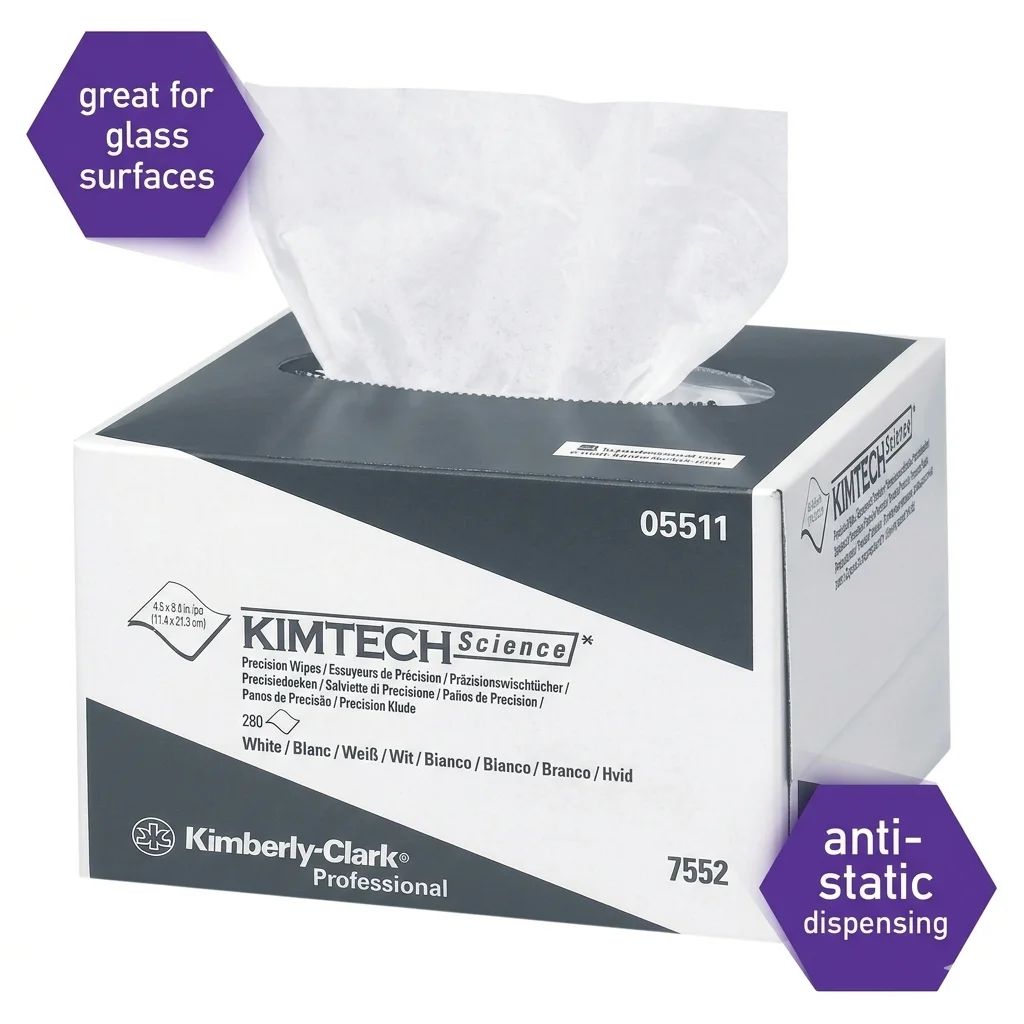 Kimberly Clark  Kimtech precision wipes 210x110mm, PK286 - Image 1