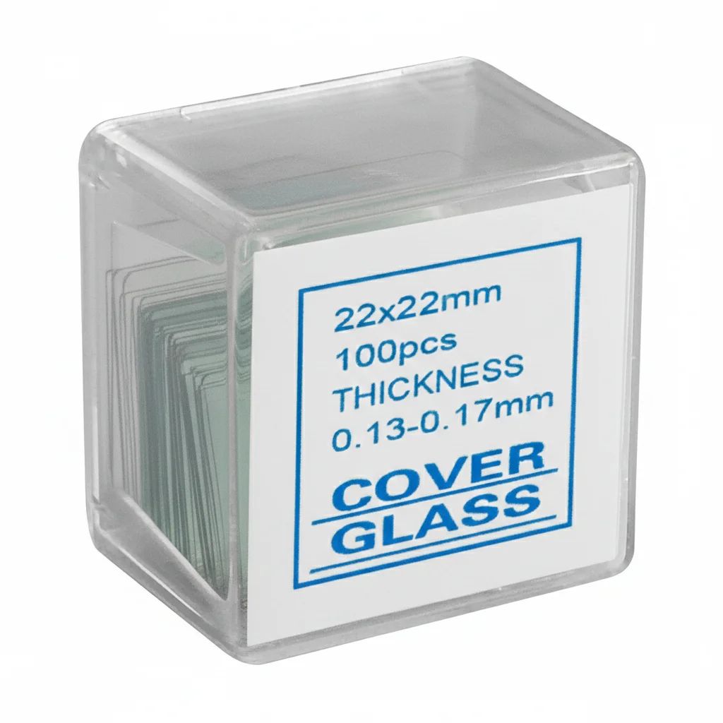 MICROSCOPE COVER GLASS , 1.0# 0.13-0.16MM THICK; ECONOMICAL PACKAGE .100pcs/box, 1,000pcs