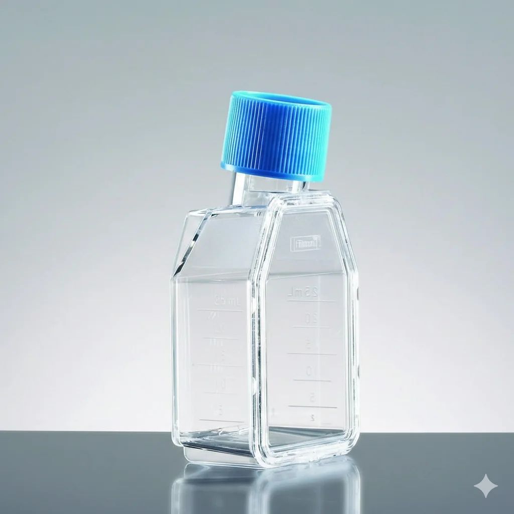 Falcon 25cm2 70ml Tissue Culture Flask Canted Neck With Vented Cap - Image 1