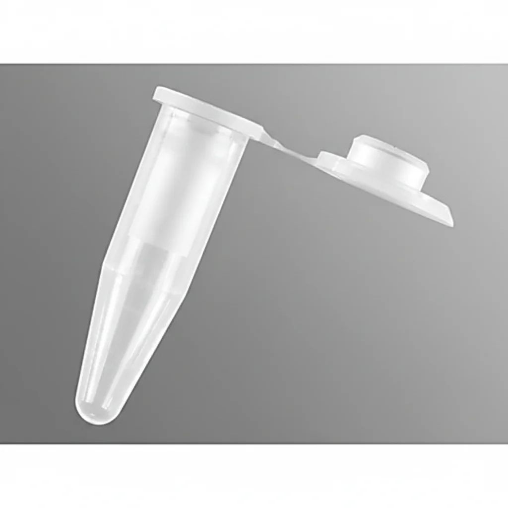 Microfuge Tube 1.5ml Clear Boil Proof, Snap Lock, frosted cap, frosted side ideal for labeling, RNase-/DNase-free and nonpyrogenic, Pack of 500 - Image 1