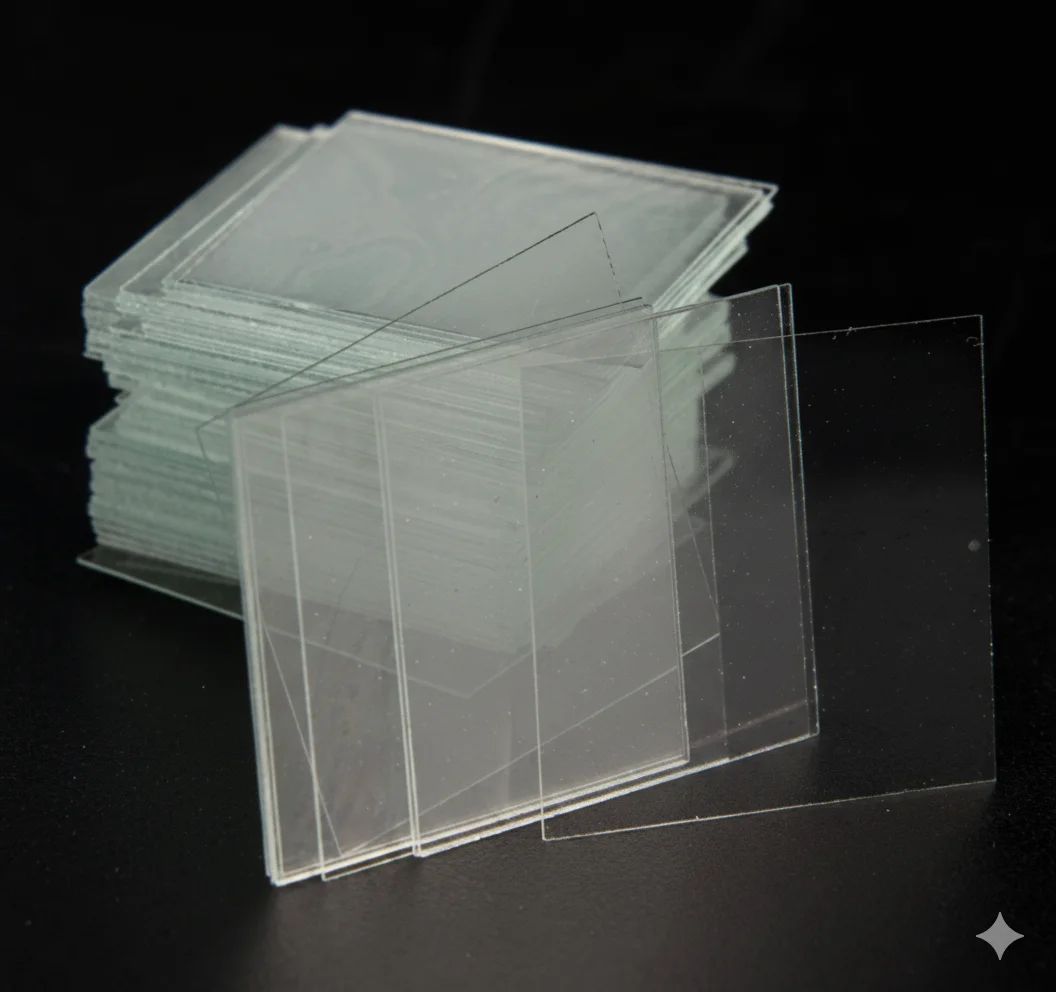 غطاء زجاجي للمجهر 1.0# بسماكة 0.13-0.16 مم، عبوة من 1000 قطعة - Thumbnail 2