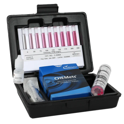 CHEMetrics® CHEMets® Test Kit Chlorine, Free & Total (0-1 & 0-5 ppm)