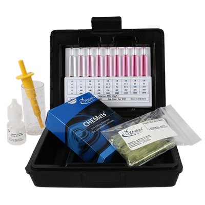 CHEMetrics® CHEMets® Test Kit Chlorine HR (0-2000 ppm)